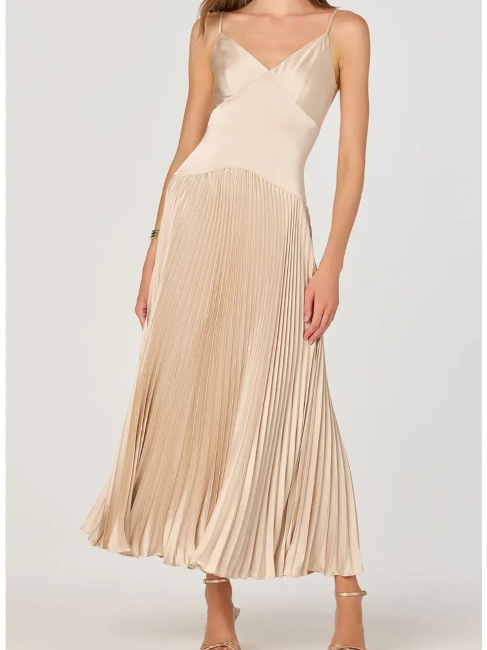 ASTR the Label Pleated Drop Waist Dress - Picture 1 of 2